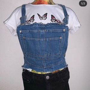 Overall crop top